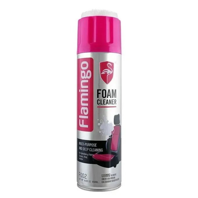 Flamingo Multi-Purpose Foam Cleaner - Deep Cleaning Spray for Car Interior, Upholstery Leather, & Home Surfaces (650ml)
