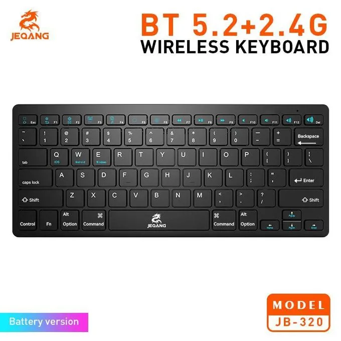 JB-320 Bluetooth & 2.4G Universal Wireless Keyboard for PC, Tablet & Phone