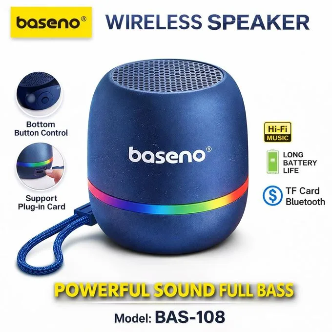 Mini Wireless Bluetooth Speaker For PC - Hi-Fi Sound, RGB Light, Laptop Bluetooth Speaker