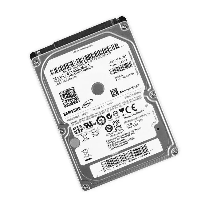 Samsung Momentus 1TB & 500GB Laptop Internal Hard Drive - 2.5-inch SATA 6Gb/s