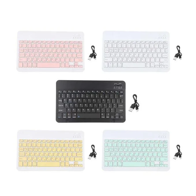 Stylish Slim Mini Portable Wireless Bluetooth Charging Keyboard For Smartphone Tablet And Computer Wireless Keyboard