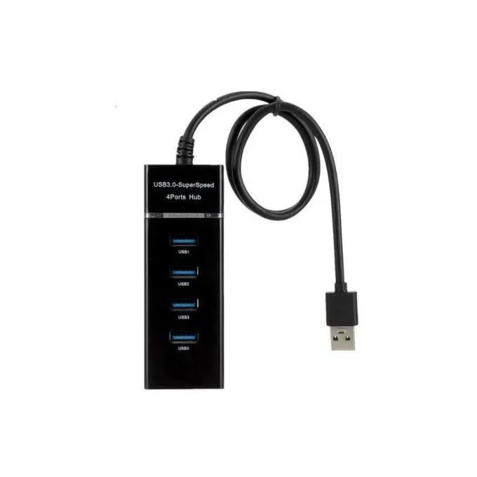 USB 3.0 High-Speed 4-Port USB Hub - 5Gbps Data Transfer Compact & Durable