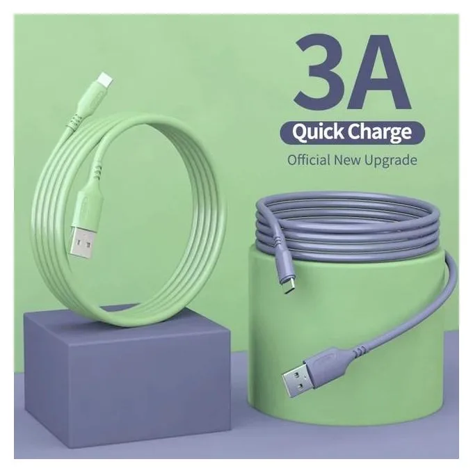 Micro-USB Cable 2m, Extra Long USB Fast Charging Cable Durable USB-A to Micro-USB Cable 2 Meters