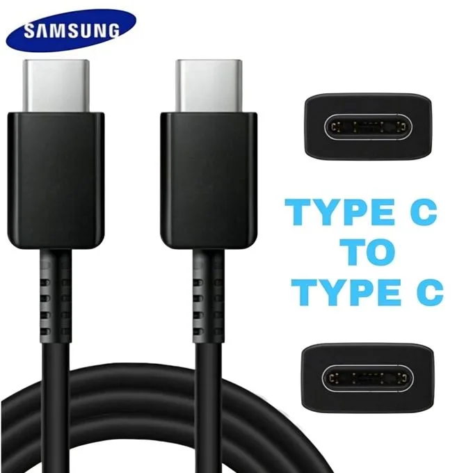 Samsung USB-C to USB-C Cable For Super Fast Charging 25W/45W (1M) Cable USB-C to USB-C Data Cable