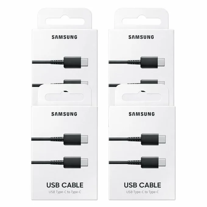 Samsung USB-C to USB-C Fast Charging Cable - Pack of 4 (Original, Durable & High-Speed)