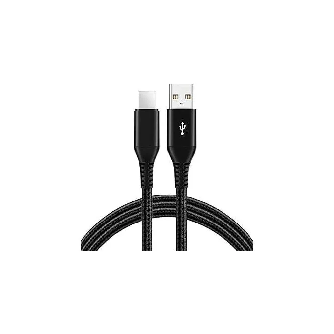 USB-C Cable 2m, Extra Long USB USB-C Fast Charging Cable Durable Nylon Braided USB-A To USB-C Cable 2 Meters