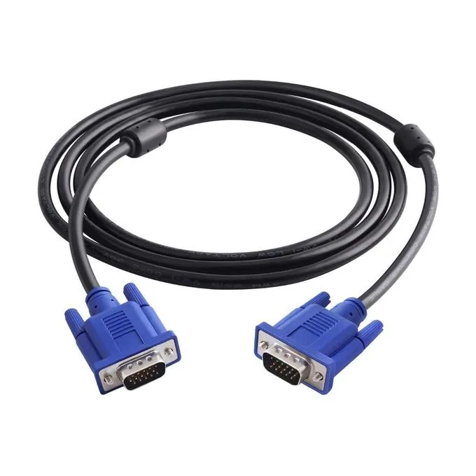 Vga To Vga Cable 1.5 M Support Pc,Monitor, Lcd, Led, Plasma,Projector,Tft, Black CPU To Monitor Cable