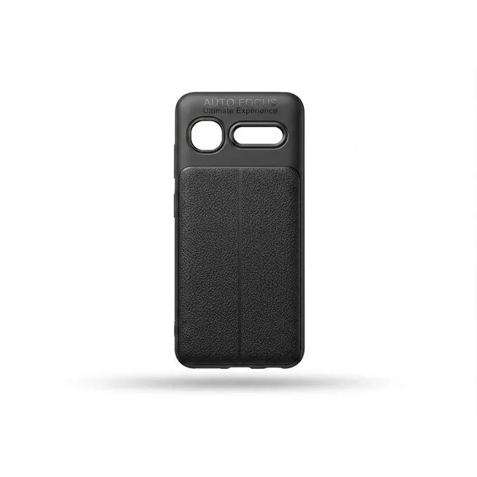 Itel 2163 Textured Matte Protective Case - Slim Fit Back Cover - Black