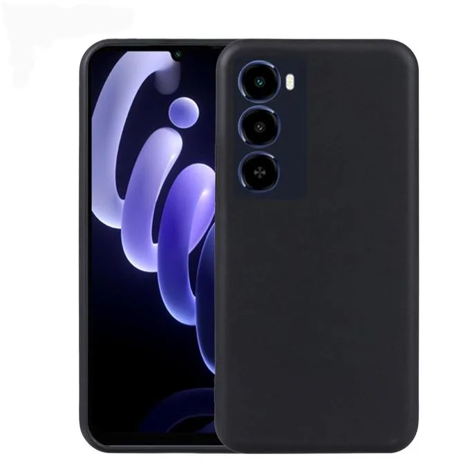 Itel A100 Slim Protective Back case - Durable & Lightweight - Black