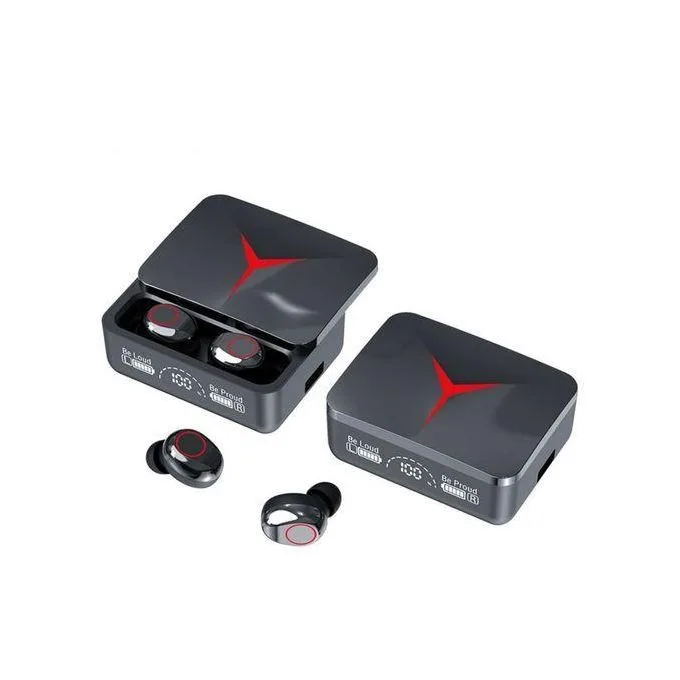 M90 Pro TWS IN Ear Earbuds Bluetooth 5.2 USB-C with Power Bank Charge Your Phone, 280 Hours Playback (Charging case Backup) Earbuds with Smart LED - Black