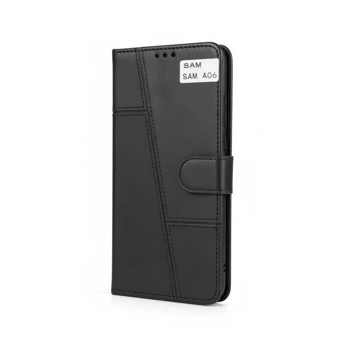 Samsung Galaxy A06 Wallet Flip Case - Magnetic Cover with Card Slots & Cash Pocket
