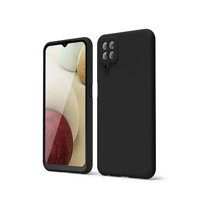 Samsung Galaxy A12 Liquid Silicone Case - Soft-Touch Shockproof Protective Cover