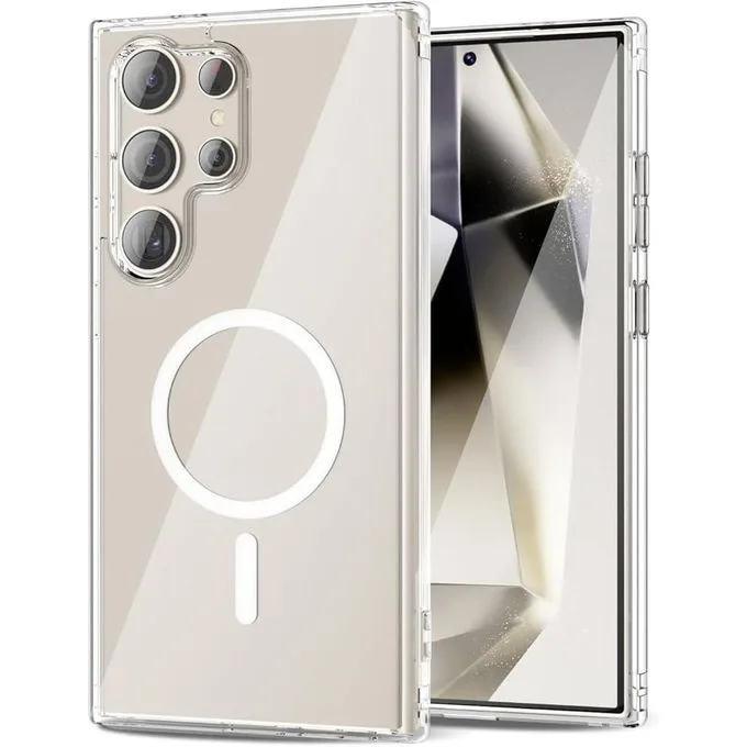 Samsung Galaxy S24 S24+ S24 Ultra 5G Clear MagSafe-Compatible Clear Case - Shockproof Protective Cover