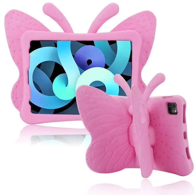 Samsung Galaxy Tab A9 3D Butterfly Kids Proof Shockproof EVA Foam case with (X110/X115) - Pink