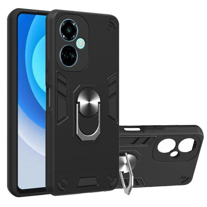 Tecno Camon 19/Camon 19 Pro 5G 2 in 1 Armour Series PC + TPU Protective Phone Case(Black)