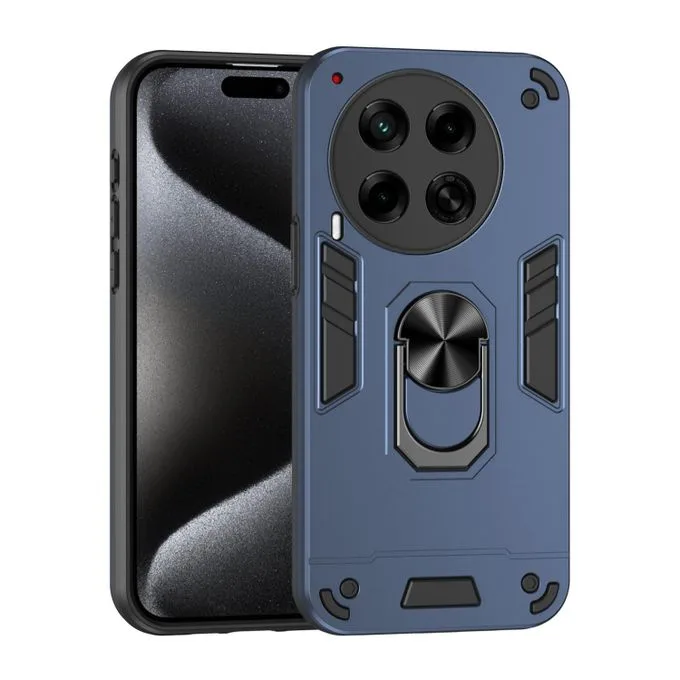 Tecno Camon 30 Back Rugged Shockproof Case with Ring Holder & Kickstand