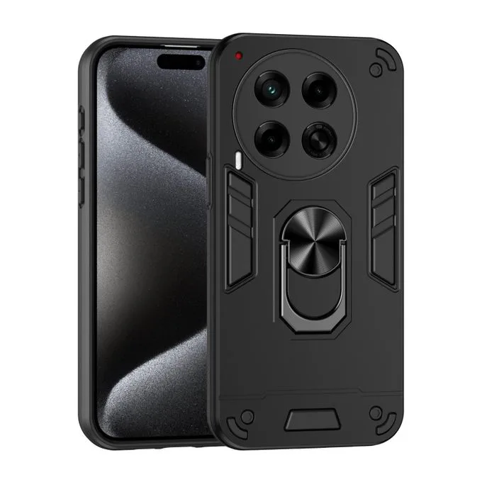 Tecno Camon 30 Back Rugged Shockproof Case with Ring Holder & Kickstand
