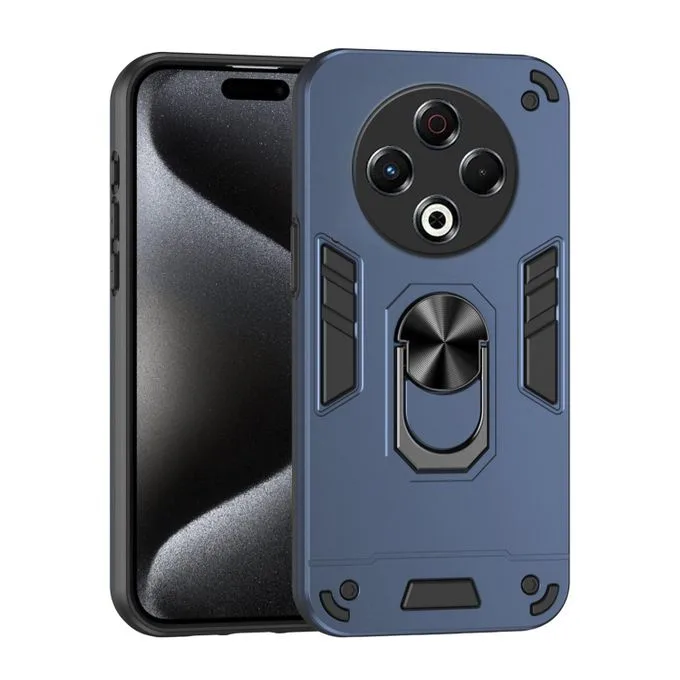 Tecno Spark 30 Pro Rugged Shockproof Case with Ring Holder & Kickstand