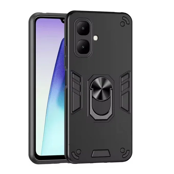 Tecno Spark Go 2 Tecno Pop 10 Rugged Shockproof Case with Ring Holder & Kickstand