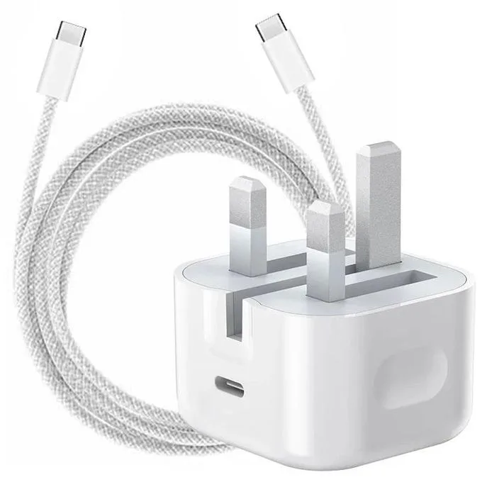 Universal iPhone 17 / 16 / 15 series, USB-C Super Fast Charging Wall Charger, 35W PD Charger Adapter with 3.28 FT USB-C Cable