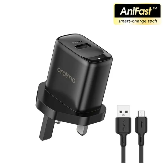 Oraimo Micro-USB Quick Charger Micro-USB Black