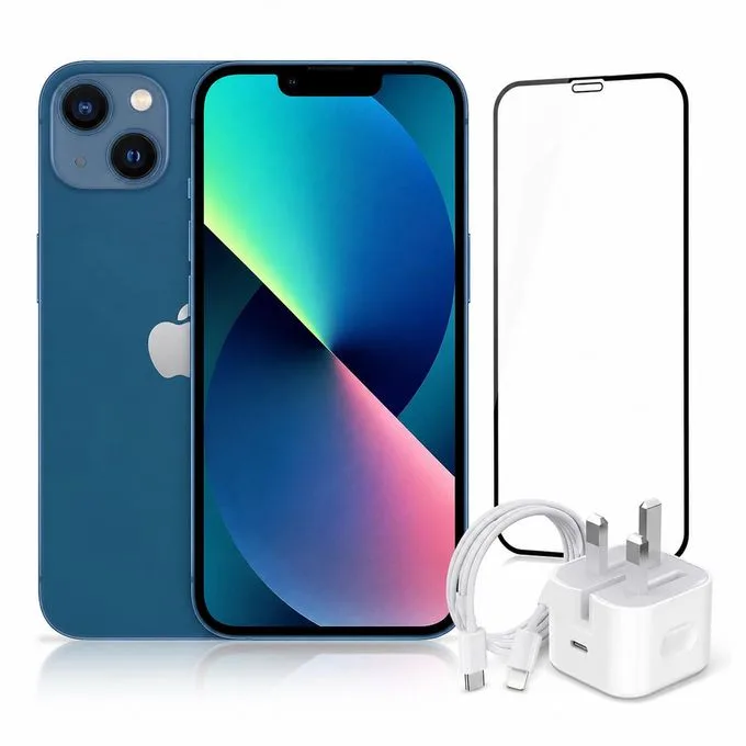 REFURBISHED iPhone 13 (Refurbished) - 128GB, 4GB, 5G - Free Fast Charger & Screen Protecto