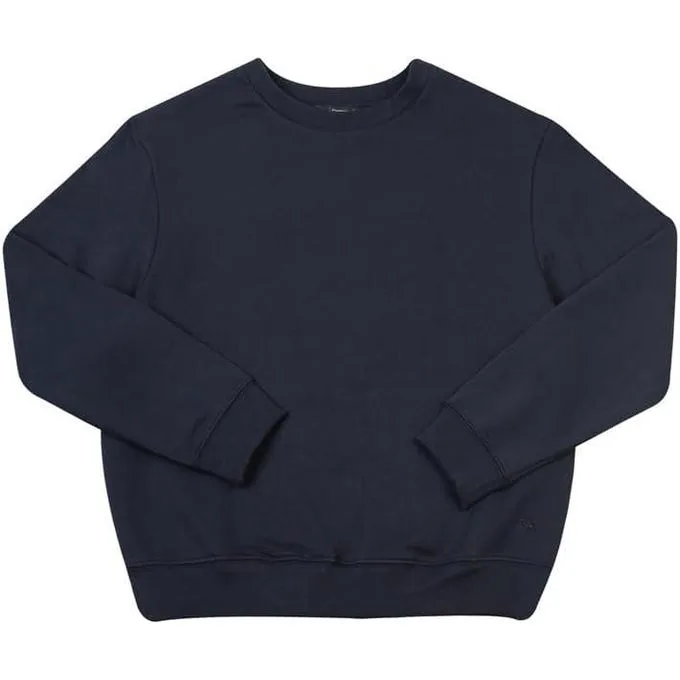 Unisex Plain Black Oversized Sweatshirt - Heavyweight Cotton
