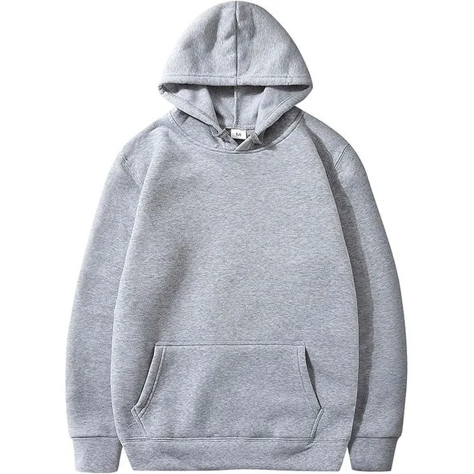 Unisex Pullover Hoodie - Soft Fleece Cotton Blend - Slim Fit