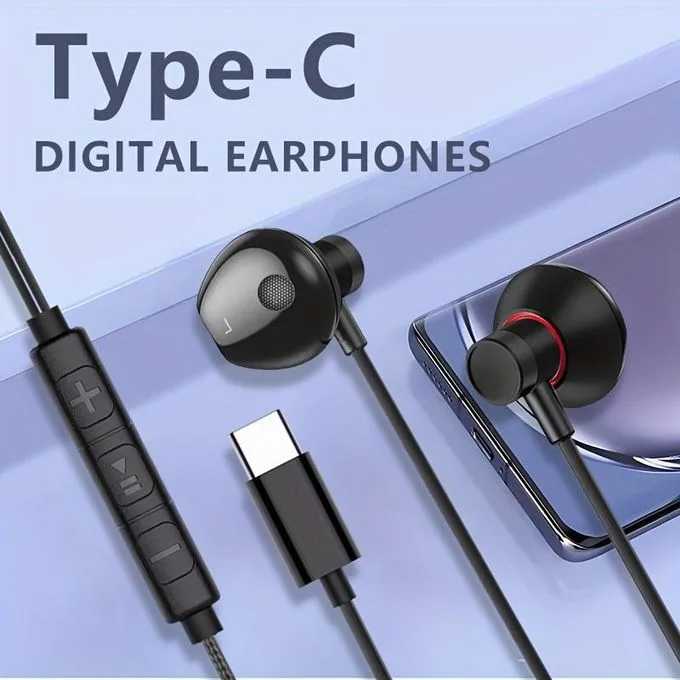 In-ear USB-C Headphones, Headset, USB-C Earphone