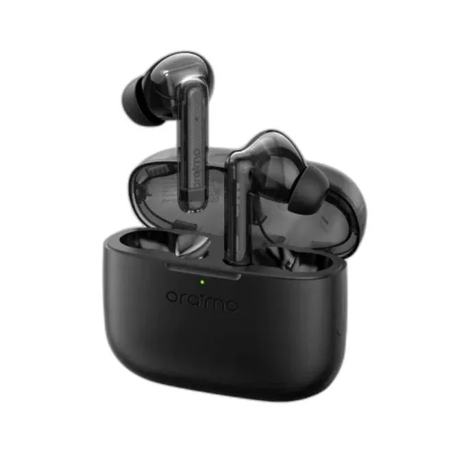 Oraimo FreePods Lite Earbuds with 40Hr Playtime,Custom EQ modes App, ENC Mic, Waterproof lPX4, BT 5.3 Bluetooth Headset (Black, True Wireless Earbuds)