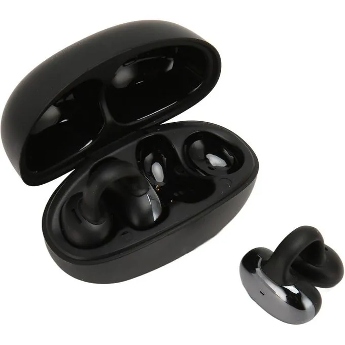 Wireless Open-Ear Clip-On Earbuds - TWS Bluetooth Sports Headphones with Charging Case
