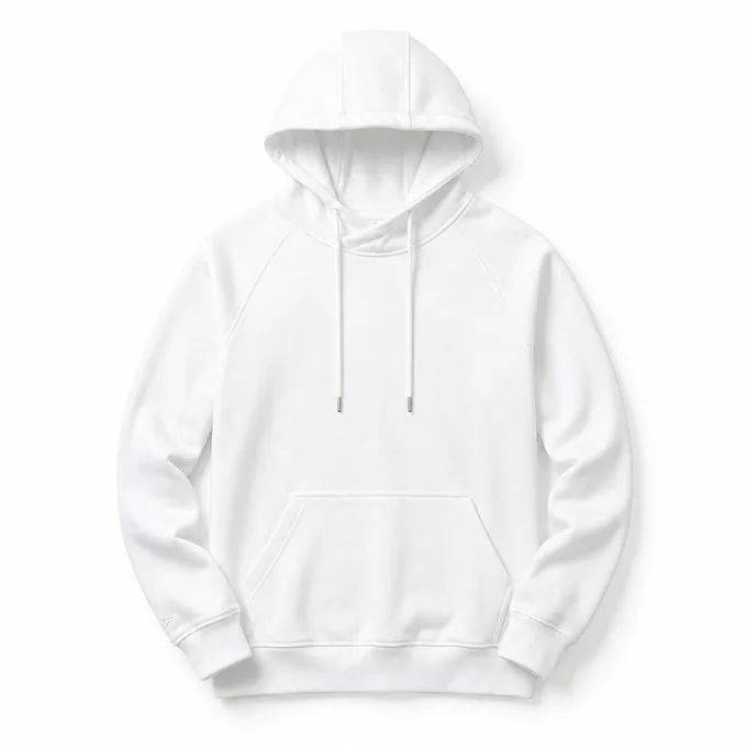 Unisex Casual Hoodie - White