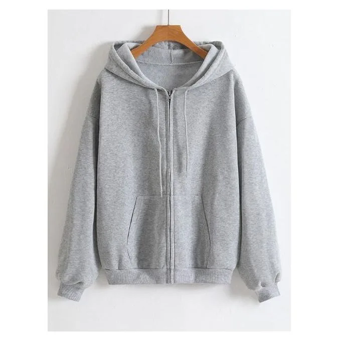 Unisex Casual Hoodies Everyday Sweatshirts - Grey - Easy Everyday Layering for Casual & Streetwear-Inspired Style