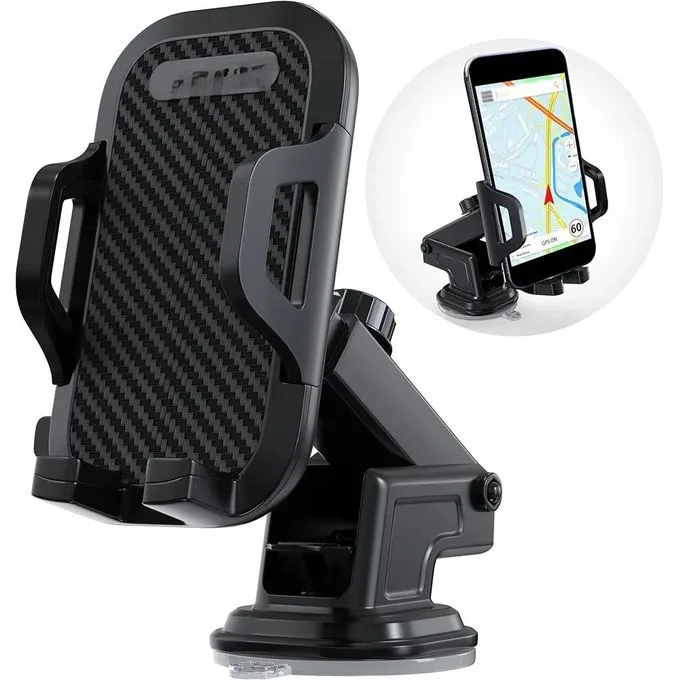 Car Mobile Holder, 270 Degree Rotation & Adjustable Mobile Stand for Car Dashboard Windshield, Universal Cell Phone Holder with Suction Cup, Release