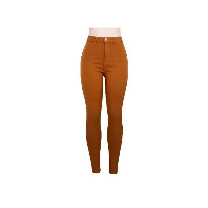 Women's High-Waist Stretch Jeans - Golden Yellow