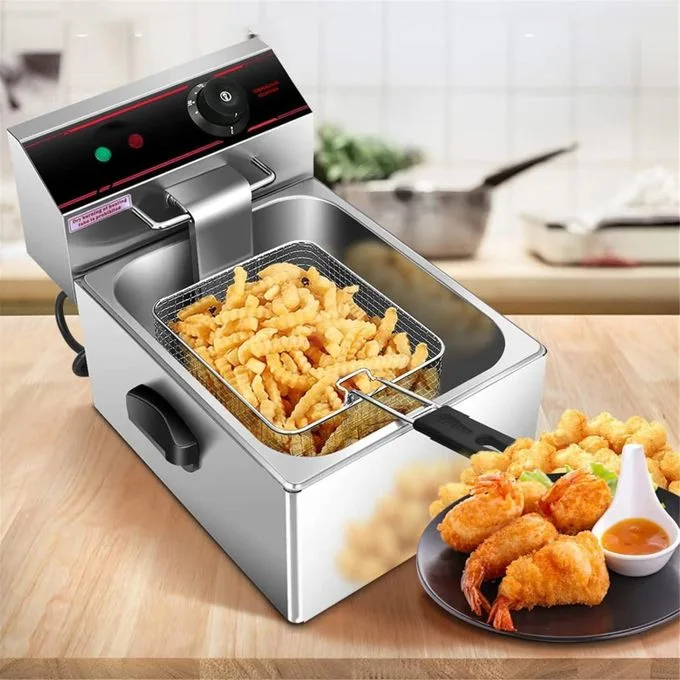 Electric Deep Frying Pot, Commercial Frying Pan With Temperature Control, Large Capacity Kitchen Appliances For Cooking French Fries, Onion Rings