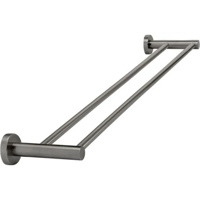 Wall Mounted Stainless Steel Double Towel Bar Rack - Bathroom & Kitchen Towel Holder Hanger