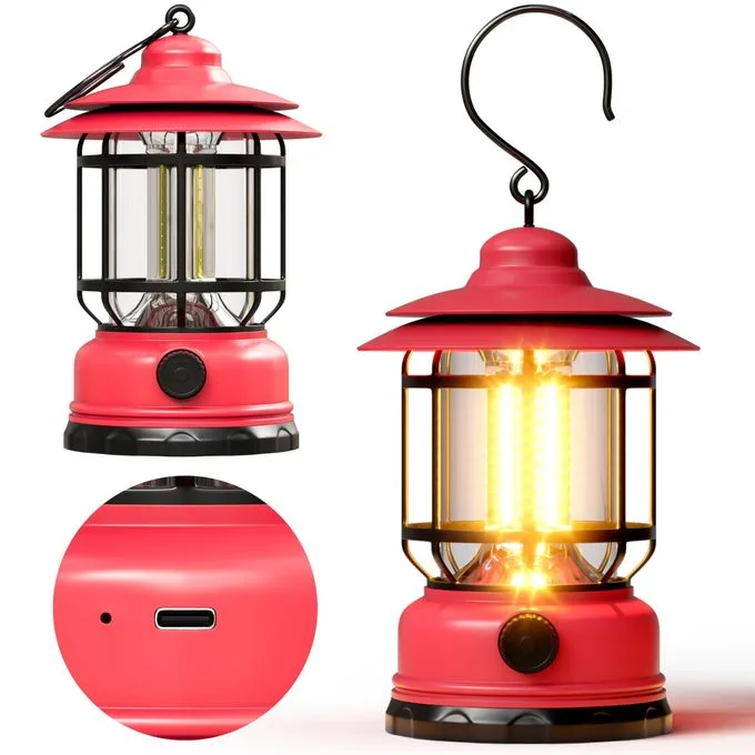 Lanterns 1 Pack 1500 LM Step-Less Dimming Lightweight Battery Powered USB Rechargeable Flashlights Home, Garden, Yard Emergency Hiking Lantern Light