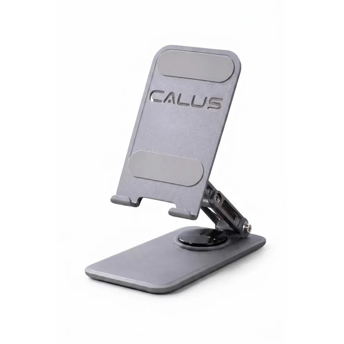 Foldable Metal Phone Stand - Adjustable Desktop Holder for Smartphones & Tablets Stable Base, Anti-Slip Design