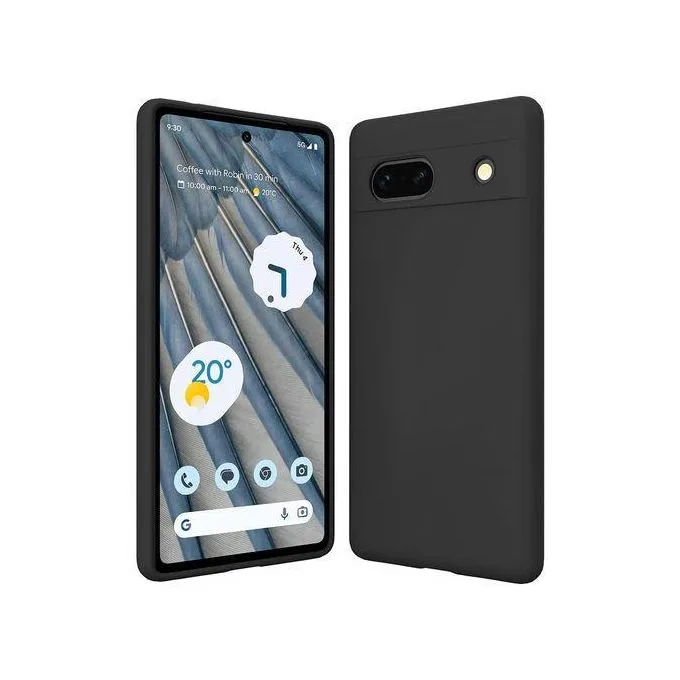 Liquid Silicone Case for Google Pixel 7a - Black