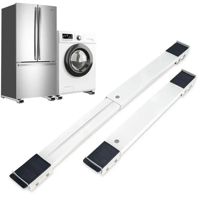 Washing Machine Wheels Rail, Washing Machine Stand Base with Wheels, Furniture Roller Adjustable, Wheels for Furniture for Dryer and Fridge