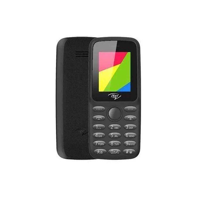 Itel 2163 Dual SIM 1.8inch 32MB ROM, 32MB RAM 1000mAh - Black Small Button Phone