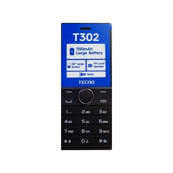 Itel T302 4MB RAM Dual SIM Radio 1150mAh Button Phone