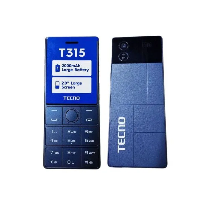 Itel T315 Dual SIM Radio 2000mAh Strong Battery, Button Phone 2inch Screen