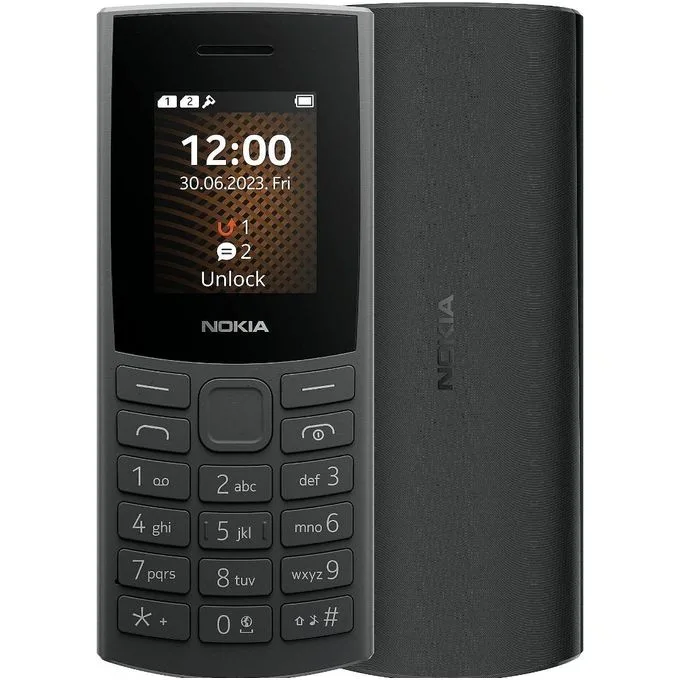Nokia 105 Dual SIM (2023) Long-Lasting Battery, Wireless FM Radio
