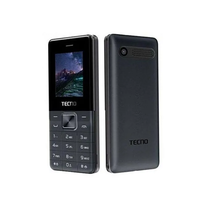 Tecno T301 Dual Sim With Camera & TorchLight Fm Loud Speaker - Black Small Button Phone C