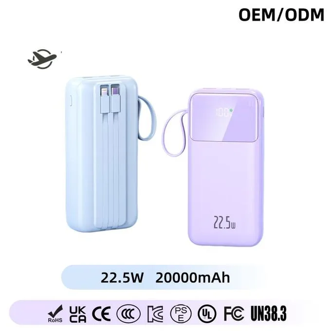 F-61 20000mAh Ultra-Fast Charging Power Bank - Intelligent Digital Display, Multi-Device Support & Smart Safety Chip - Lavender