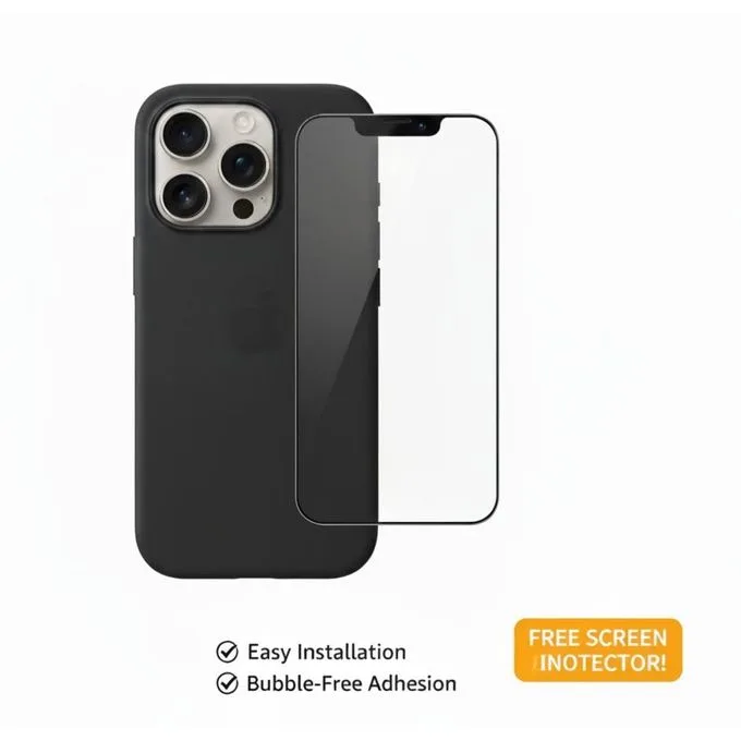 iPhone 15 15 Pro 15Pro Max Tempered Glass Screen Protector - Full Glue Anti-Scratch Protection