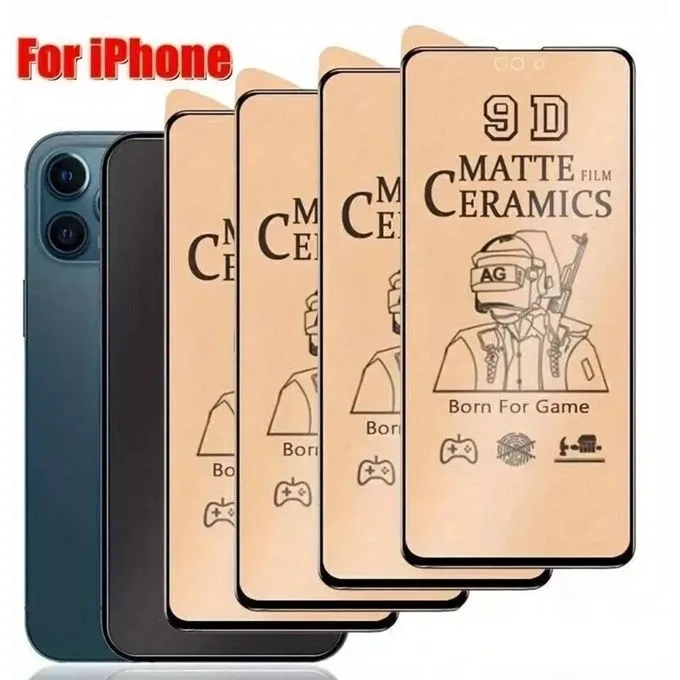 iPhone Soft Tempered Glass Screen Protector - Full Glue Anti-Scratch Protection