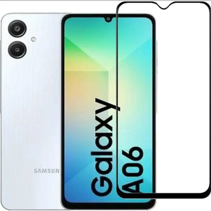 Samsung Galaxy A06 Tempered Glass Screen Protector - Full Glue Anti-Scratch Protection
